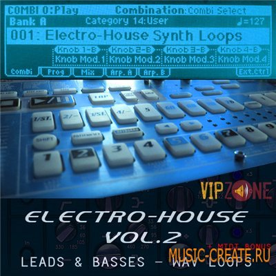 Electro House SYNTH LOOPS от VIPZONE SAMPLES - сэмплы синтетические электро-хаус