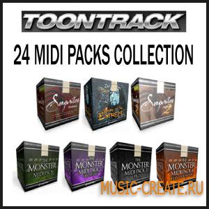 24 Midi Packs Collection от Toontrack - звуки в MIDI формате