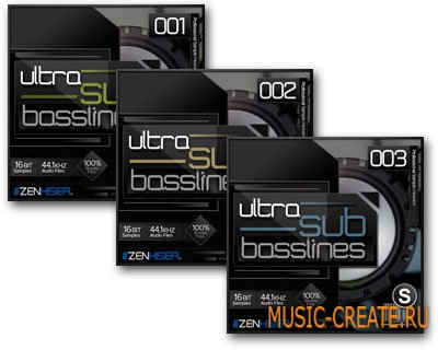 Ultra Sub Basslines Vol. 1-2-3 от Zenhiser - басовые грувы