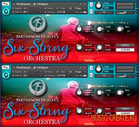 Parthenon Huxley's Six-String Orchestra от Sony Creative Software - библиотека электронной гитары (KONTAKT)