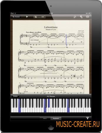 Avid Scorch 1.2 for iPad (iOS) - нотный редактор для iPad