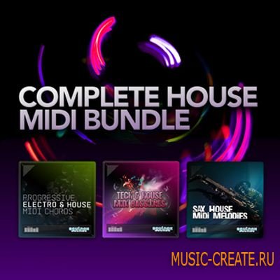Equinox Sounds Complete House MIDI Bundle (WAV MIDI AiFF) - звуки и мелодии House