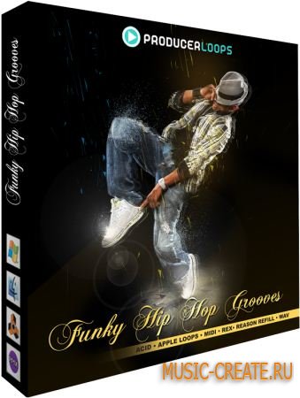 Producer Loops Funky Hip Hop Grooves (WAV REX MIDI) - сэмплы Hip Hop