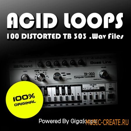 Giga Loops 100 Acid Loops (WAV) - сэмплы Hard Techno, Hard Style, Hard Dance, Hard Trance, Acid Trance