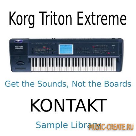 KORG Triton Extreme Sound Library (WAV KONTAKT) - библиотека звуков KORG Triton Extreme