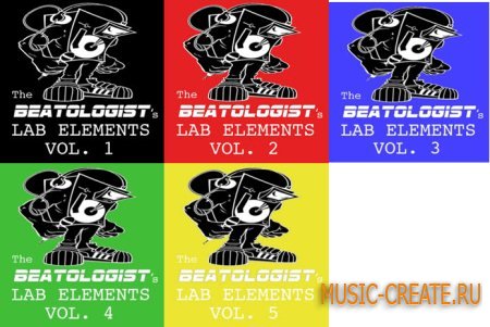 Audiobase - The Beatologist’s Lab Elements Vol.1 - Vol.5 Pack (AIFF) - Urban сэмплы