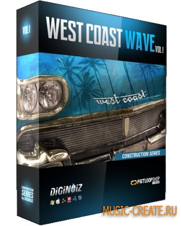 Diginoiz - West Coast Wave Vol 1 (WAV REX AIFF) - сэмплы West Coast, Hip Hop