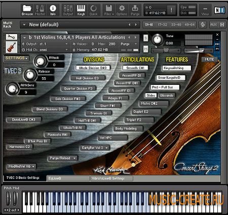Kirk Hunter Studios - Solo Strings 2 (KONTAKT) - библиотека звуков струнных инструментов