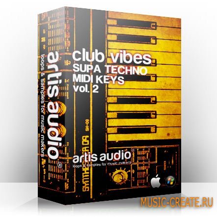 Artis Audio - Supa Techno MIDI Keys Vol 2 (MIDI) - мелодии Techno