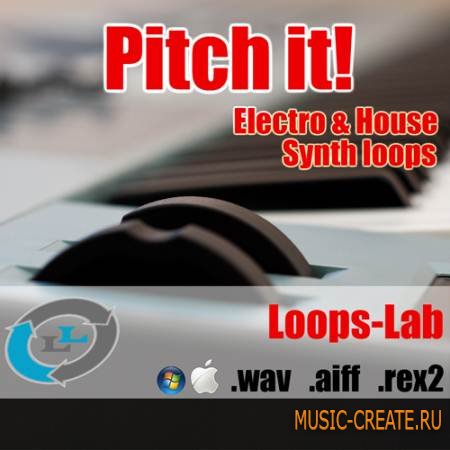 Loops Lab - Pitch it! Electro & House Synth Loops (WAV REX AIFF) - сэмплы Electro House, Dance