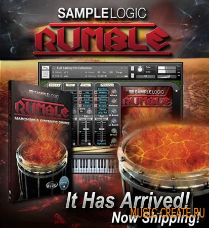 Sample Logic - Rumble KONTAKT DVD9 (Team KRock) - библиотека звуков маршевых барабанов