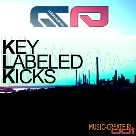 Micro Pressure - Key Labeled Kicks (WAV) - сэмплы progressive, electro house, tech house