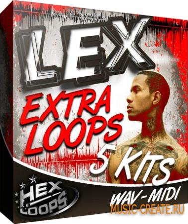 HexLoops - Lex Extra Loops 5 Kits (WAV MIDI) - сэмплы Hip Hop, dirty south, trap