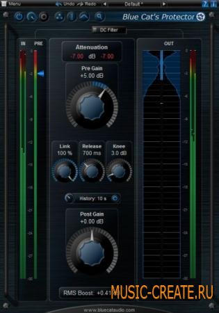 Blue Cat Audio - Protector v2.03 x86 x64 (Team CHAOS) - плагин стерео brickwall