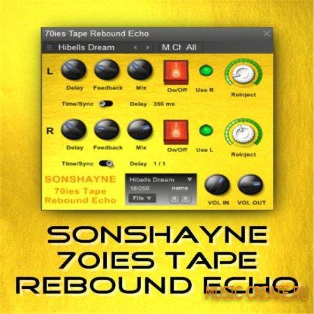 Sonshayne Sounds 70s Tape Rebound Echo VST - эхо / дилэй эффект