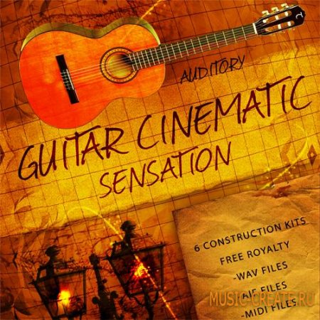 Auditory - Guitar Cinematic Sensation (WAV AiFF MiDi) - сэмплы оректровых инструментов