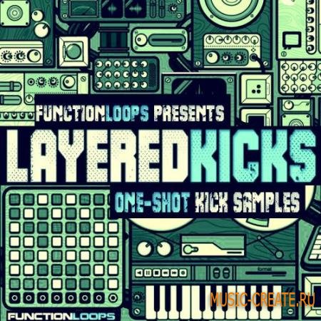 Function Loops - Layered Kicks (WAV) - сэмплы бас-барабанов