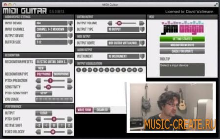 Jam Origin - MIDI Guitar v0.9.2 (Team R2R) - диспетчер MIDI