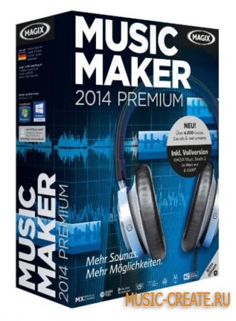 MAGIX - Music Maker 2014 Premium 20.0.3.45 + SoundPack, Vita Effects, Tutorial, Manual