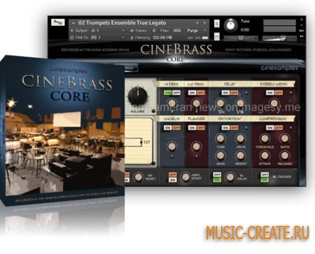 Cinesamples - CineBrass CORE Library (KONTAKT) - библиотека звуков медных духовых инструментов