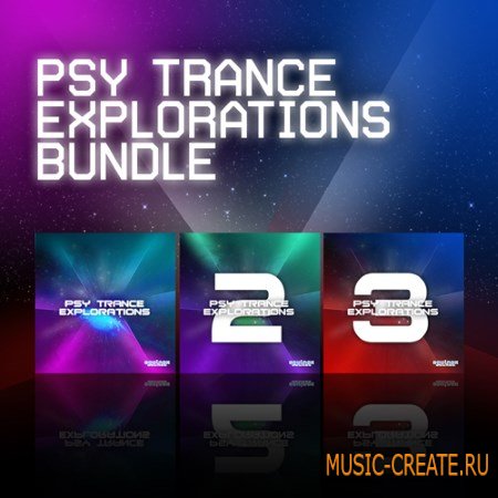 Equinox Sounds - Psy Trance Explorations Bundle Vols.1-3 (WAV MiDi AiFF FXB) - сэмплы Psy Trance