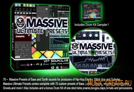 VIP SOUNDLAB - Massive Presets Volume 1 + Extras (WAV Ni Massive)