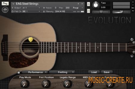Orange Tree Samples - Evolution Acoustic Guitar Steel Strings (KONTAKT) - библиотека звуков акустической гитары