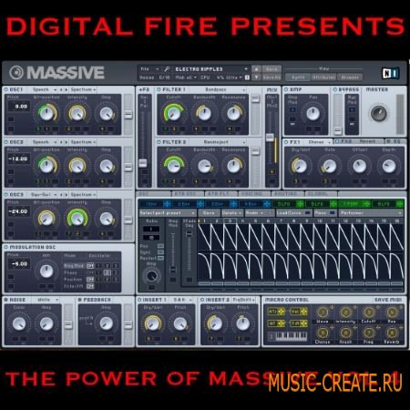 Digital Fire The Power Of Massive Vol.1-4 For Ni MASSiVE (Massive presets)