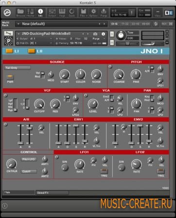 Particle Sound - JNO I v1.01 (KONTAKT) - библиотека звуков Roland Juno 106