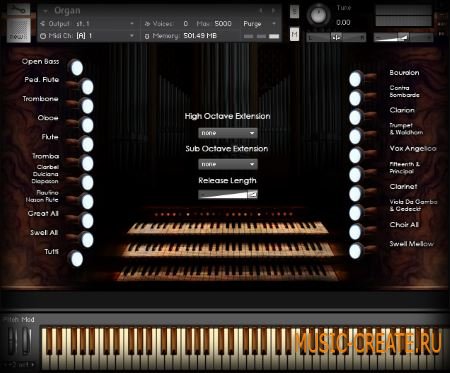 ARIA Sounds - Pipe Organ (KONTAKT) - библиотека звуков органа