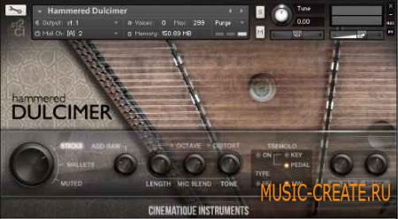 Cinematique Instruments - Hammered Dulcimer (KONTAKT) - библиотека звуков молоточковой цимбалы