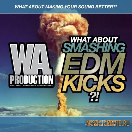 WA Production - What About Smashing EDM Kicks (WAV MiDi) - сэмплы бас-барабанов