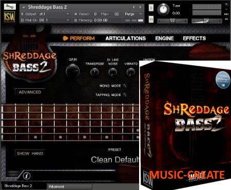Impact Soundworks - Shreddage Bass 2 (KONTAKT) - библиотека звуков электро-бас гитары