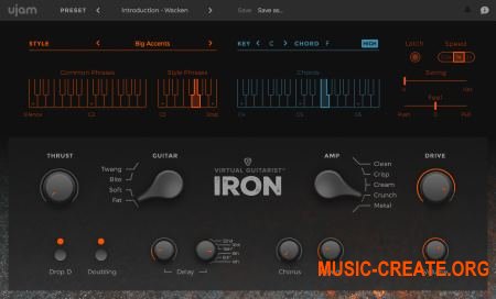 UJAM - Virtual Guitarist IRON v1.0.1 WiN/OSX (Team R2R) - виртуальная гитара