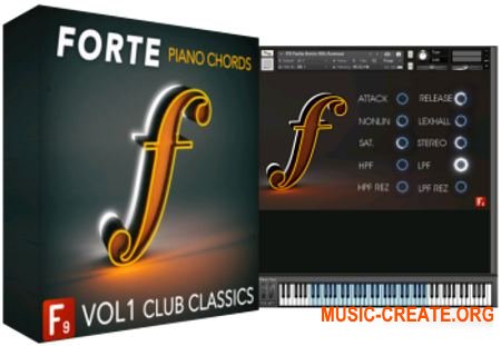 F9 Audio - Forte Piano Chords Vol 1 Club Classics (KONTAKT) - библиотека звуков фортепиано