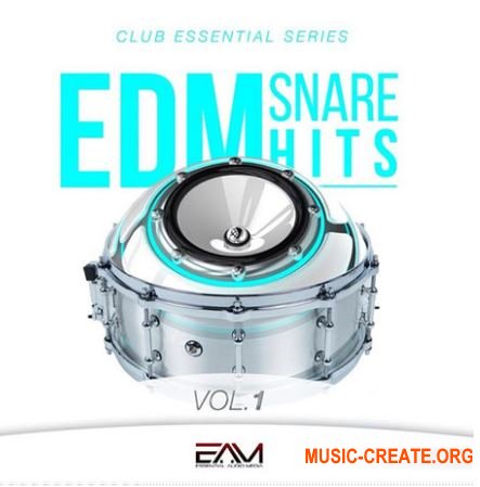 Essential Audio Media - Club Essential Series EDM Snare Hits Vol 1 (WAV) - сэмплы снейров
