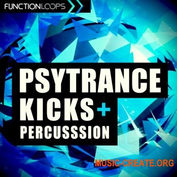 Function Loops - Psytrance Kicks And Percussion (WAV) - сэмплы ударных
