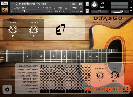 Impact Soundworks - Django Gypsy Jazz Guitar (KONTAKT) - библиотека звуков джаз гитары