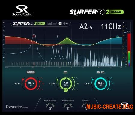 Sound Radix - SurferEQ 2 Boogie v1.0.0 WiN / OSX (Team R2R) - плагин эквалайзер