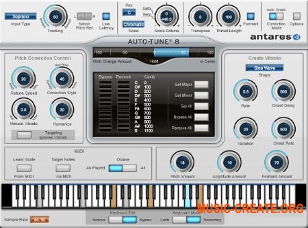 Antares - Auto-Tune v8.1.1 WIN VST (Team AudioUTOPiA) - плагин корректор тональности
