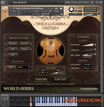 CineSample Viola da Gamba (KONTAKT) - библиотека звуков виолы да гамба