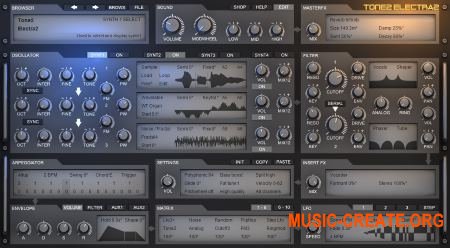 Tone2 ElectraX v1.2 PC/Mac (DOAISO) - синтезатор