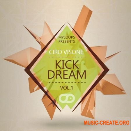 Myloops Ciro Visone Kick Dream Vol.1 (WAV) - сэмплы бас-барабанов, Trance