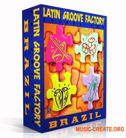 Q Up Arts Latin Groove Factory V2 (WAV REX AiFF) - сэмплы латинских ударных