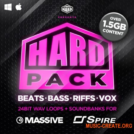 HARD Samples HARD Pack Vol.1 (WAV MASSiVE / SPiRE presets) - сэмплы EDM, Hardcore, Bass Music