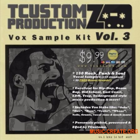 TCustomz Vox Sample Kit Vol. 3 (WAV) - вокальные сэмплы