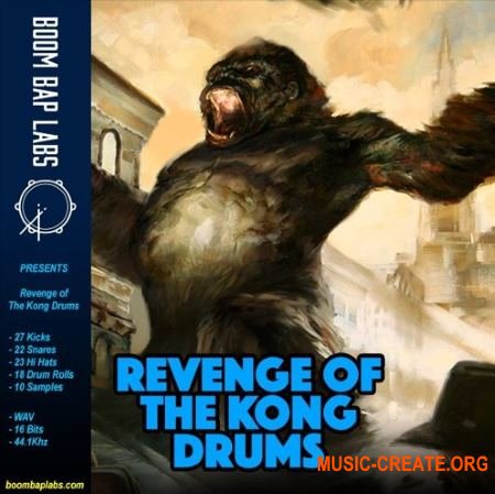 Boom Bap Labs Revenge of The Kong Drums (WAV) - сэмплы ударных, Hip Hop