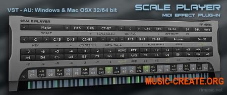 RF Music Scale Player v1.0.1.3 WiN / OSX (Team R2R) - плагин MIDI-эффектов