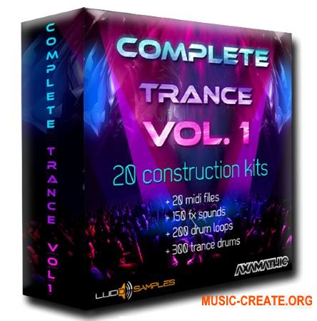 Lucid Samples Complete Trance Vol. 1 (WAV MiDi) - сэмплы Trance