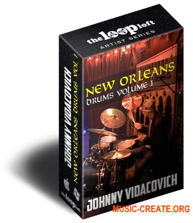 The Loop Loft Johnny Vidacovich New Orleans Drums Vol 1 (MULTiFORMAT) - сэмплы ударных